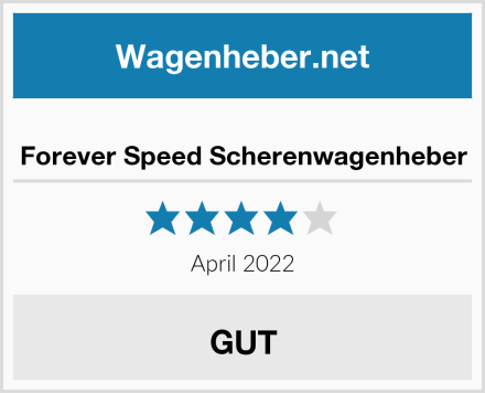  Forever Speed Scherenwagenheber Test