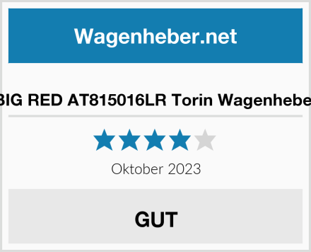  BIG RED AT815016LR Torin Wagenheber Test