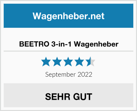 BEETRO 3-in-1 Wagenheber Test
