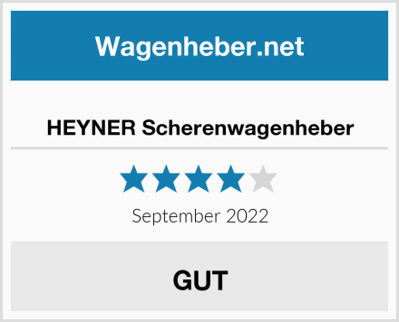  HEYNER Scherenwagenheber Test