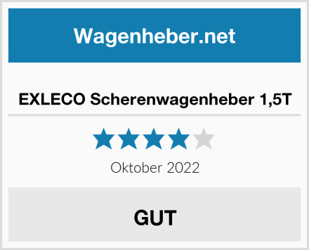  EXLECO Scherenwagenheber 1,5T Test